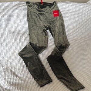 SPANX New Velvet High waisted legging Olive Green